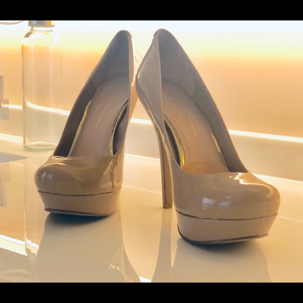 Jessica Simpson Platform Size 8.5 Tan stiletto
